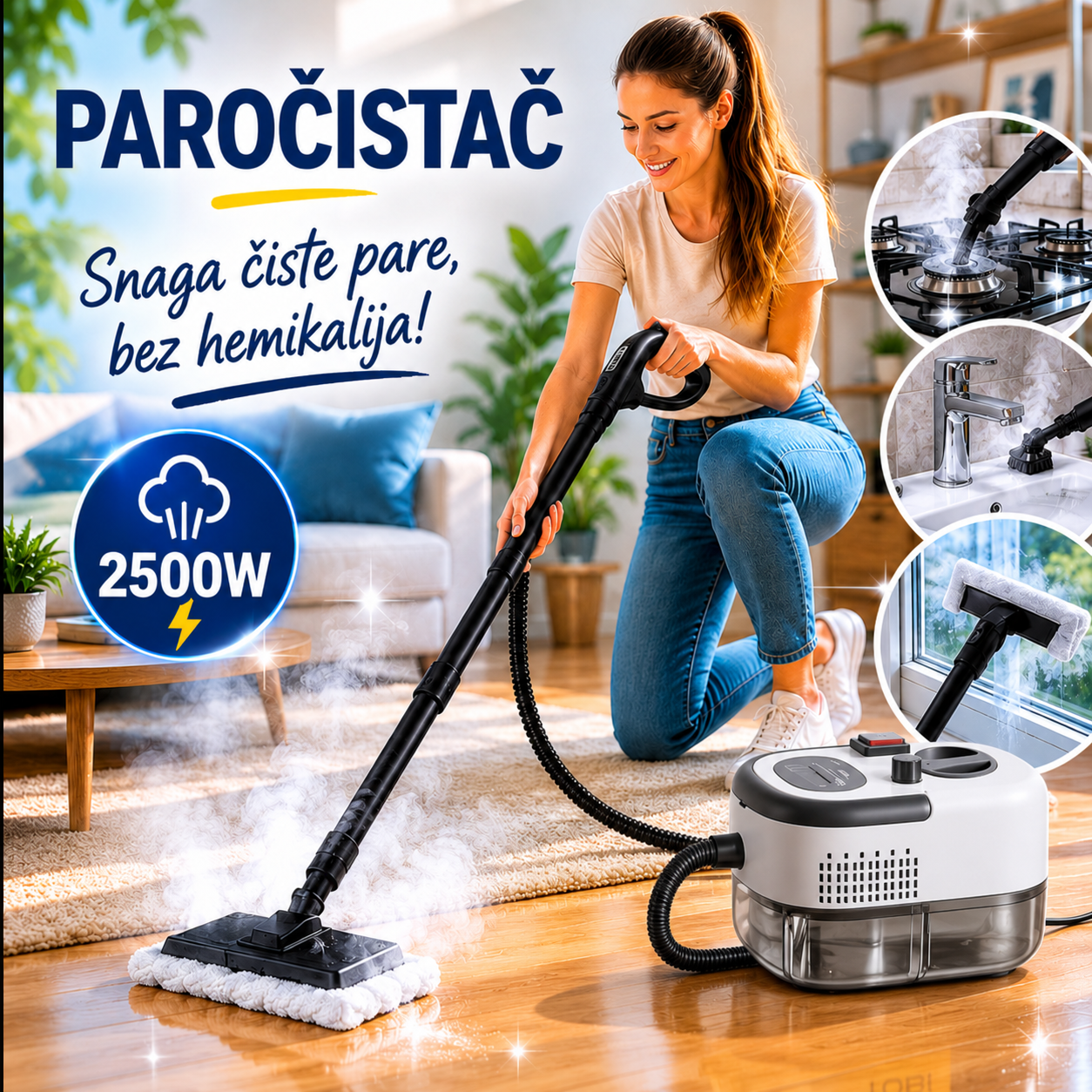 Paročistač za Dubinsko Čišćenje 2500W