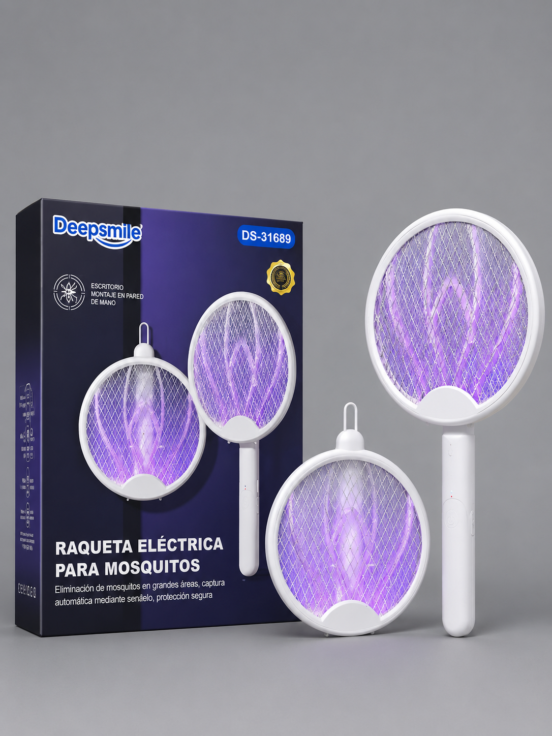 Električna Lampa-Reket za Komarce 2u1