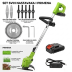 AKU Trimer za košenje trave sa dve baterije